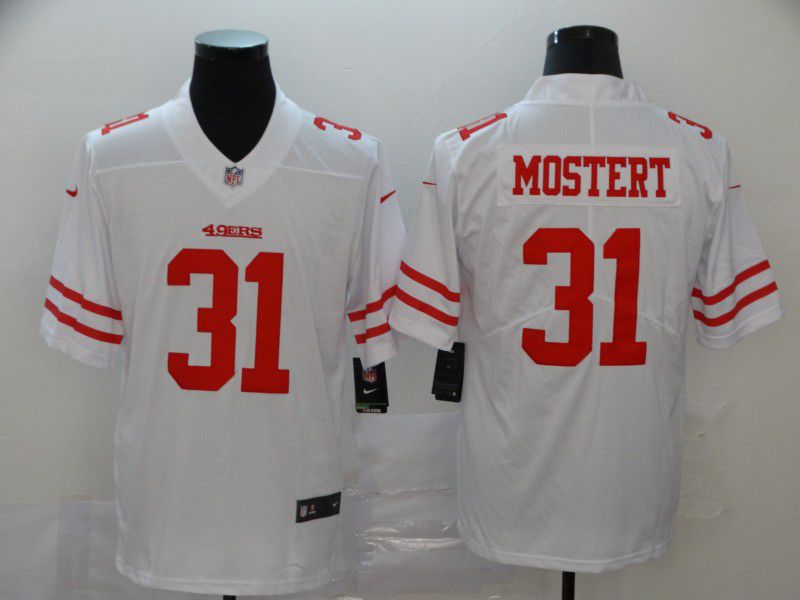 Men San Francisco 49ers #31 Mostert White Nike Vapor Untouchable Limited NFL Jersey